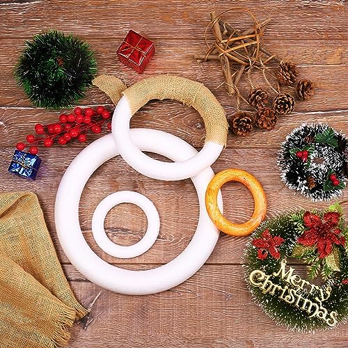 14 Pack Foam Wreath Form 2 Sizes for Crafts