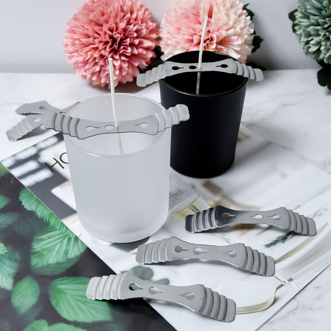 20pcs Metal Candle Wicks Centering Tools for DIY Candle Making