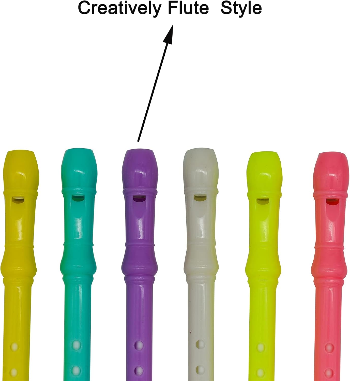 Maydahui 30 PCS Flute Shape Rollerball Pens with Gel Ink