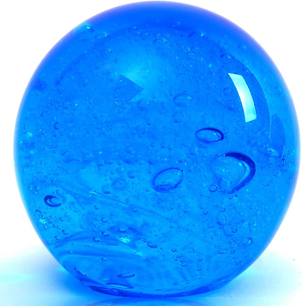 Eustuma Hand Blown Glass Ocean Bubbles Figurine