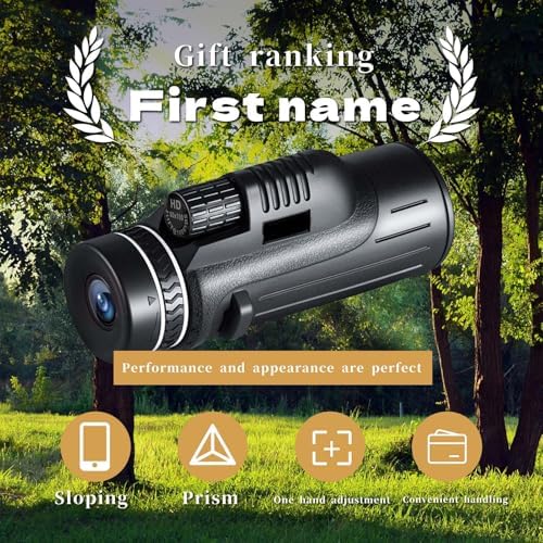 80x100 HD Monocular Telescope with Tripod and Phone Holder