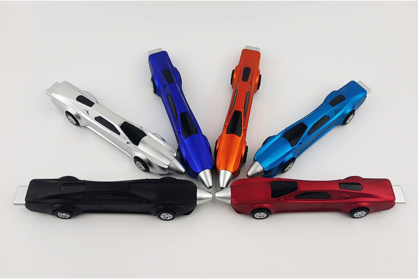 12PCS Racing Car Ballpoint Pens for Kids School Supplies Gifts Blue Ink