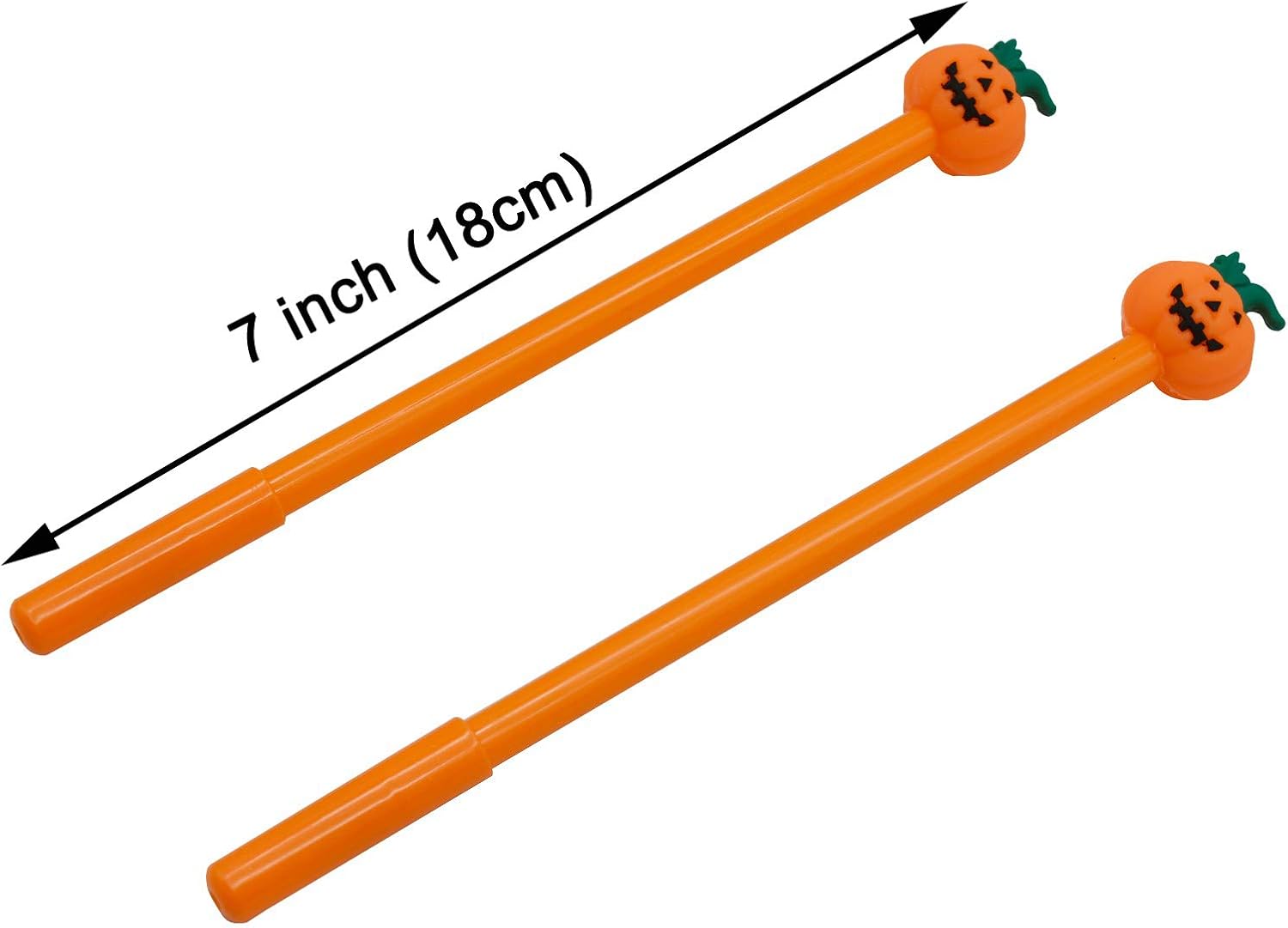 Maydahui 30 Pcs Halloween Pumpkin Shape Gel Ink Rollerball Pens