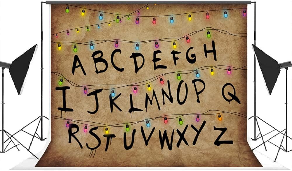 Lofaris Rustic Alphabet Backdrop for Photography