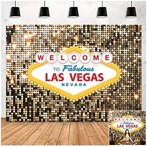 Fanghui Vegas Party Photo Backdrop 7x5ft Vinyl