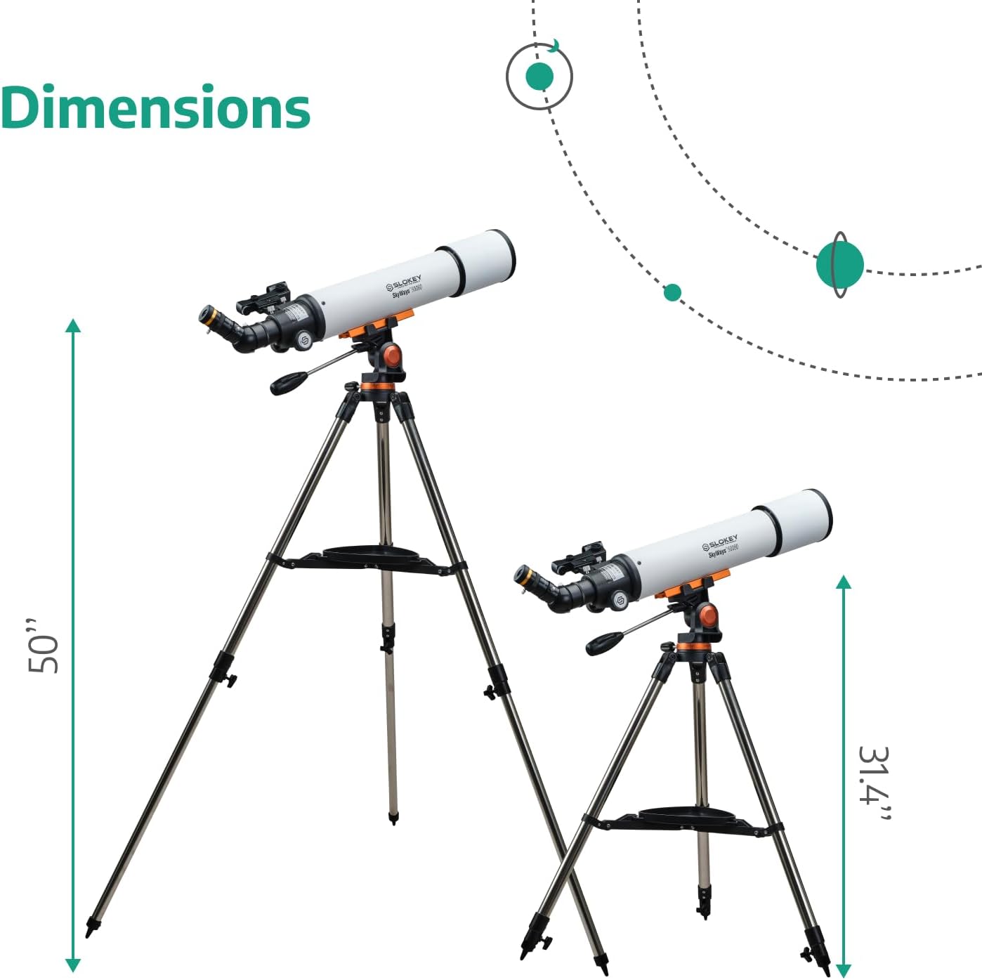 Slokey Discover The World Telescope for Astronomy for Adult Beginners
