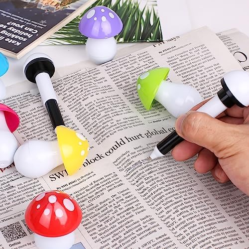 Mushroom Ballpoint Pens Blue Ink 05mm Novelty Cartoons 30 PCS