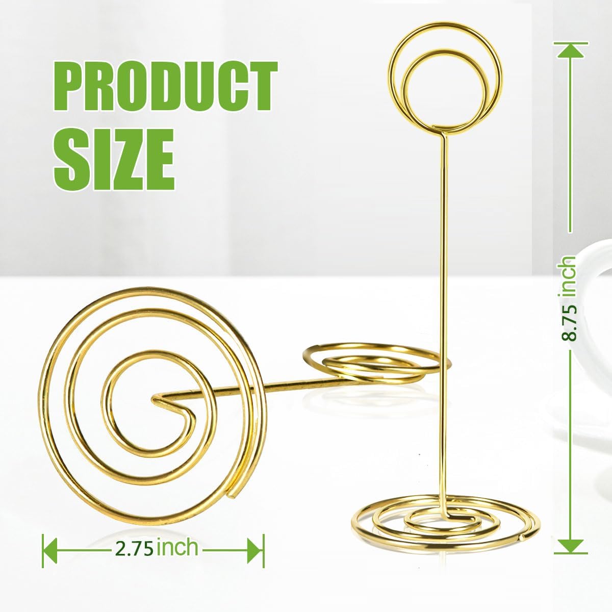 24 Pack 875 Inch Table Number Holders Gold