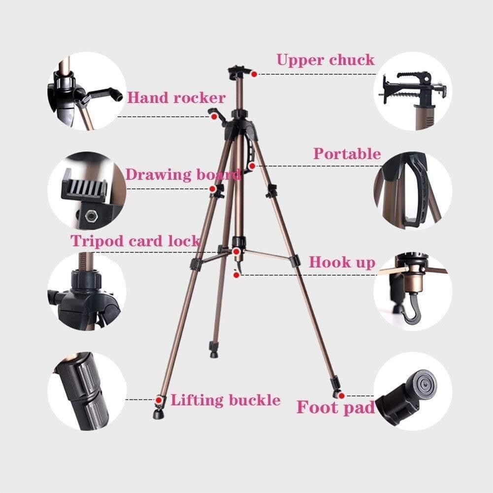 Portable Hand Crank Telescopic Metal Easel