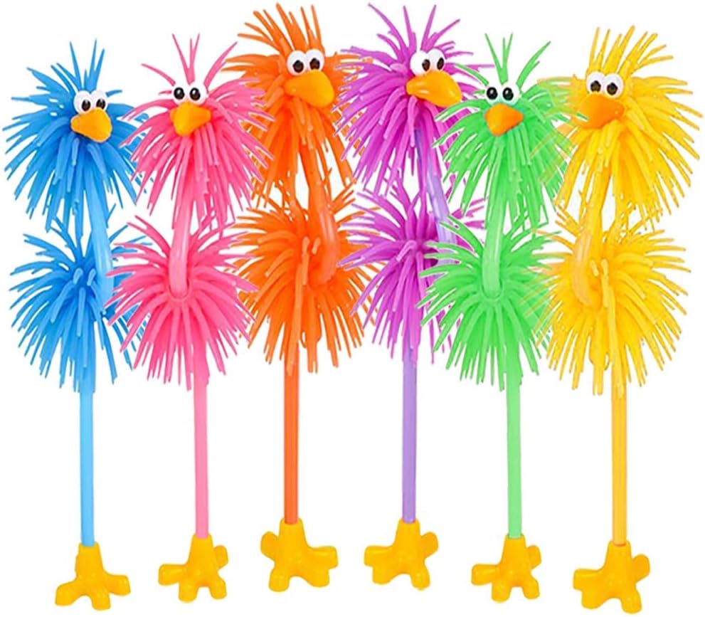 ArtCreativity Silly Rubber Bird Pens Set of 6