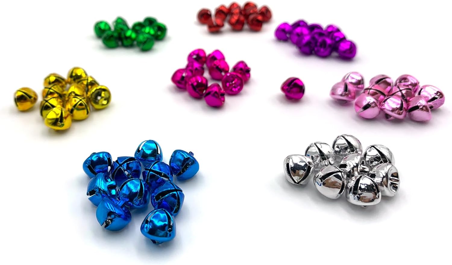 80PCS Jingle Bells for Crafts and Decor