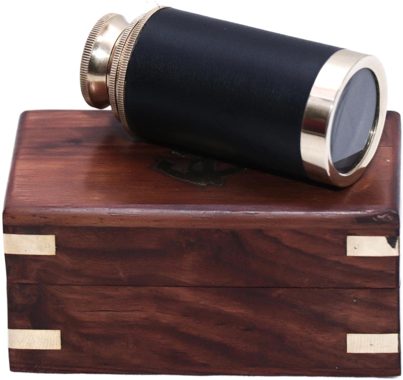 Brass 6 Inch Handheld Telescope Nautical Pirate Spyglass for Adventure Navigation