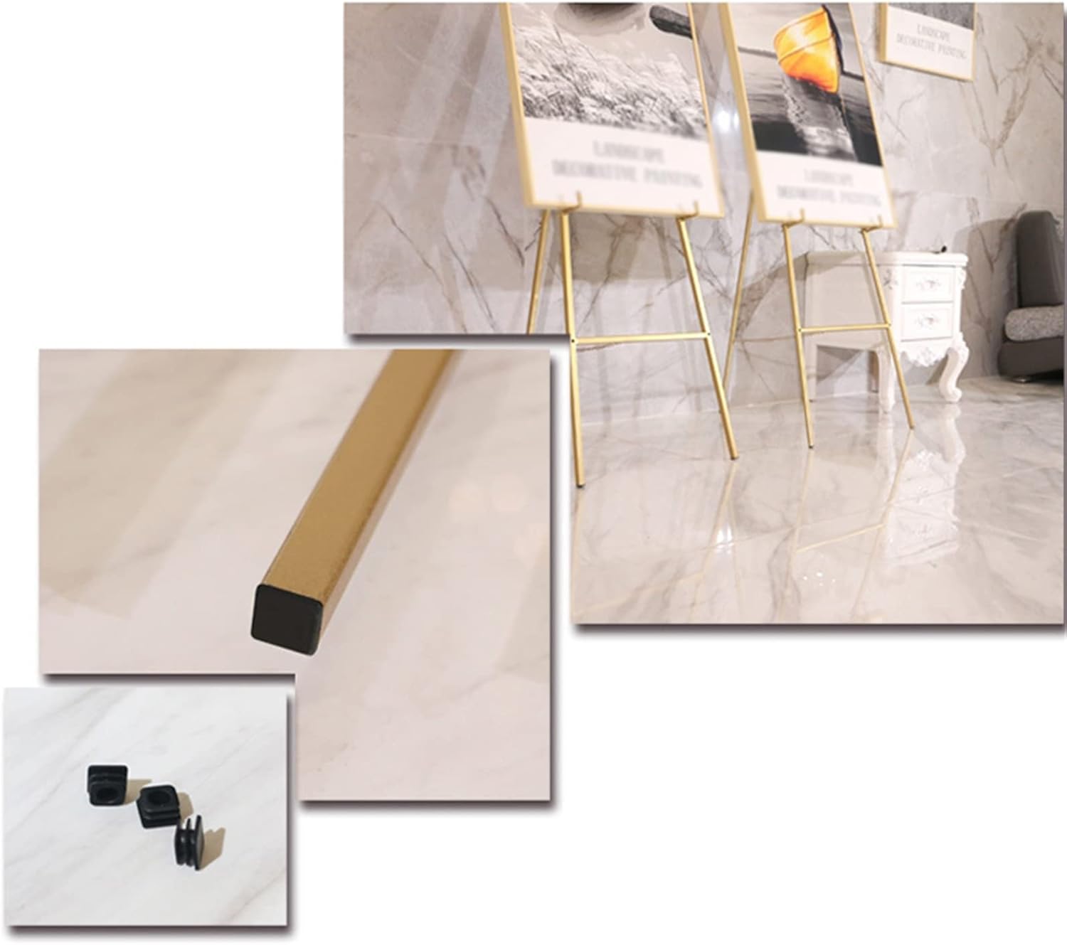RHRYTCH 150cm Adjustable Folding Metal Easel for Art and Events