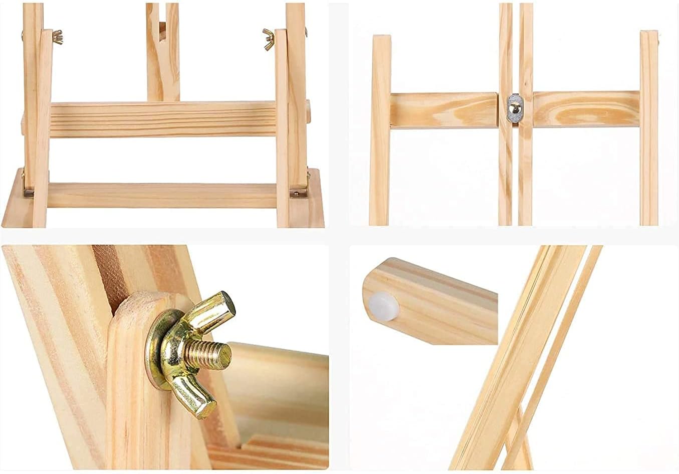 Portable Wood Desktop Studio Easel for Painting and Display