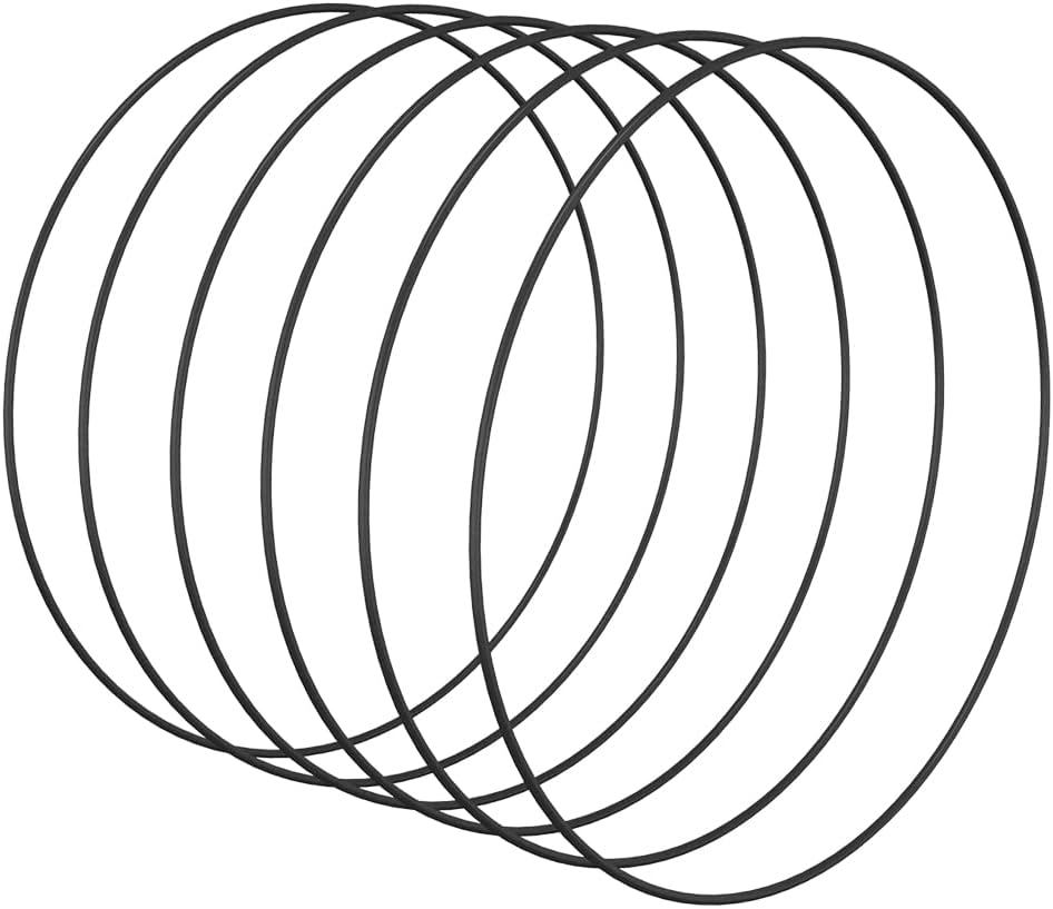 Worown 6 Pack 10 Inch Black Metal Hoops for Crafts