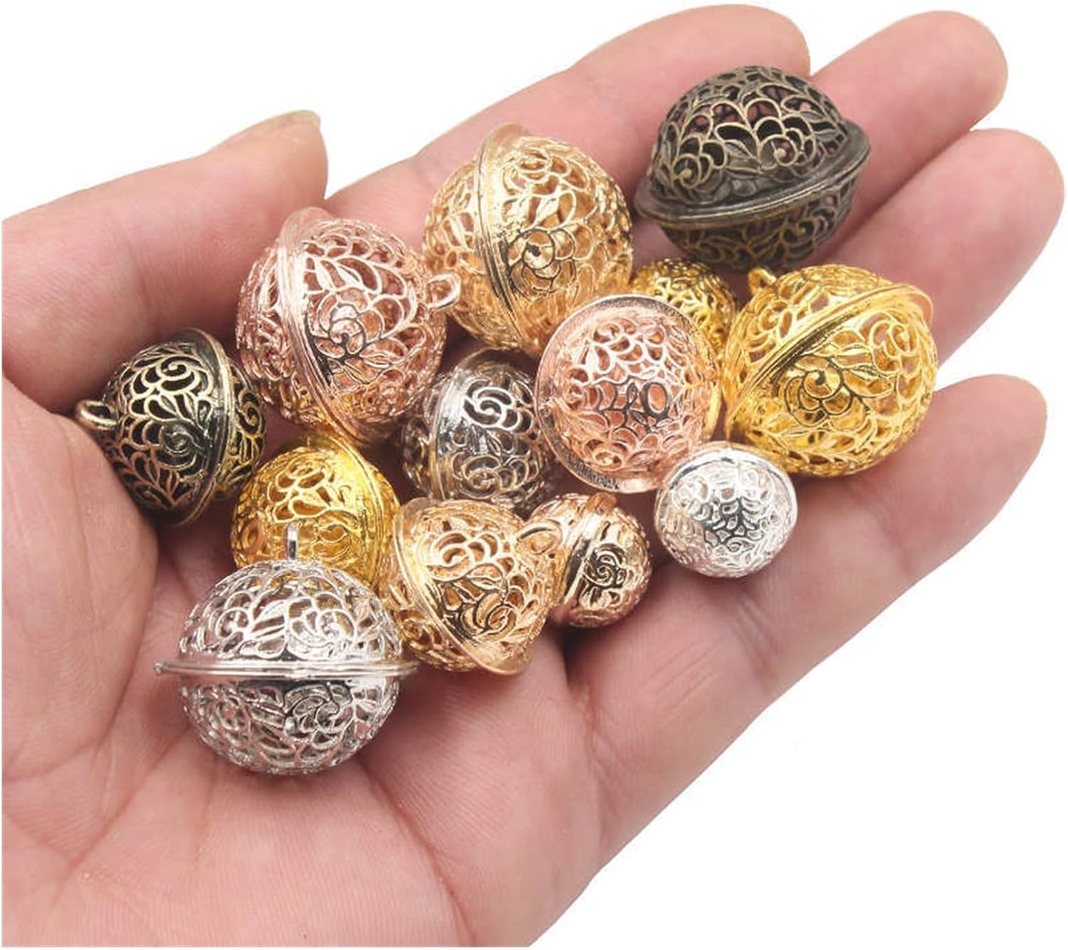 Rose Gold Metal Bells for Wedding and Festival Decor