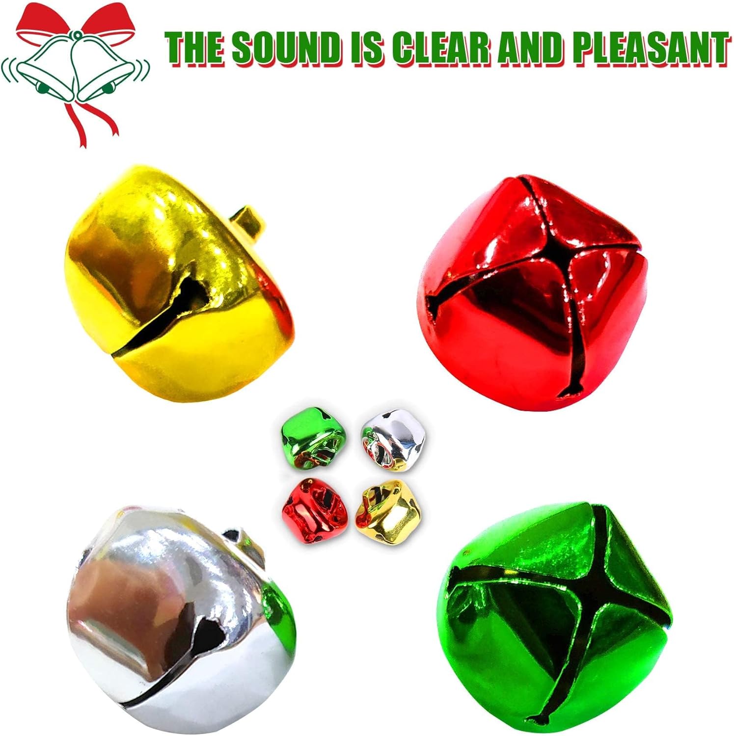 Augshy 120 Piece Jingle Bells Christmas Decor Set