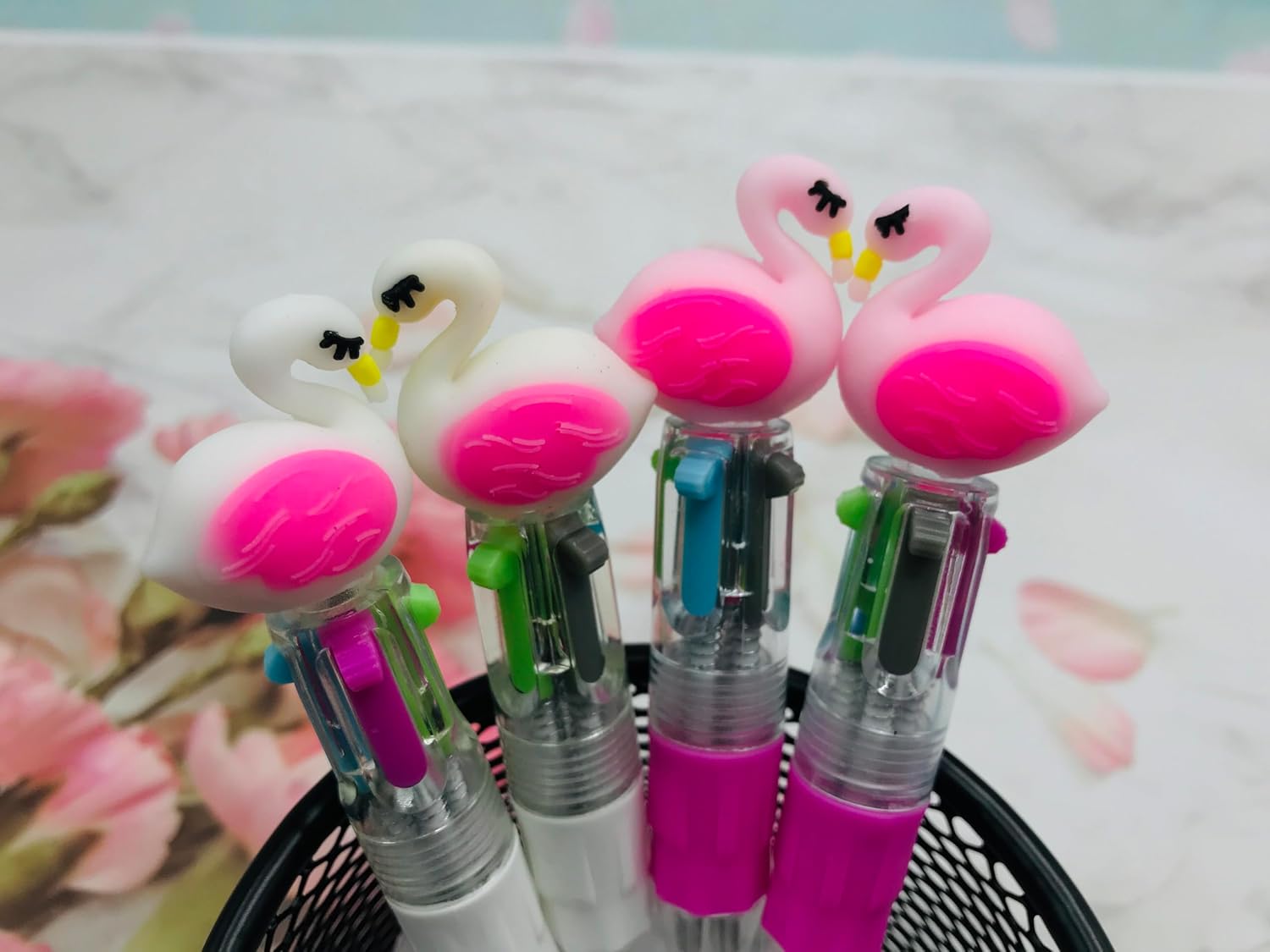 12Pcs Multicolor Flamingo Pen Set for Kids