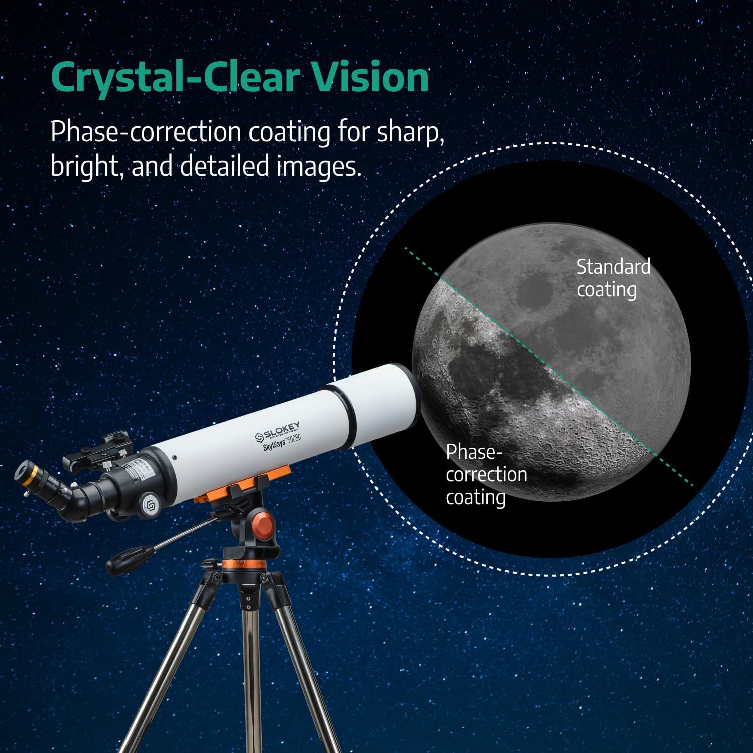 Slokey Discover The World Telescope for Astronomy for Adult Beginners