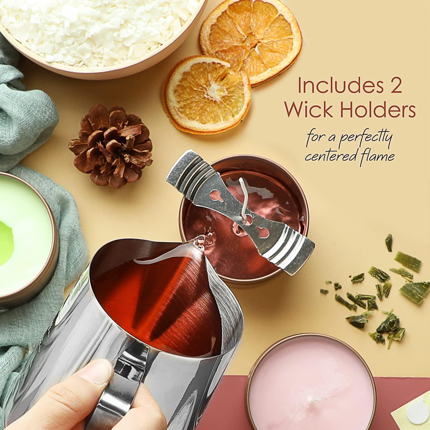 Hearth And Harbor Soy Wax Flakes and Candle Kit