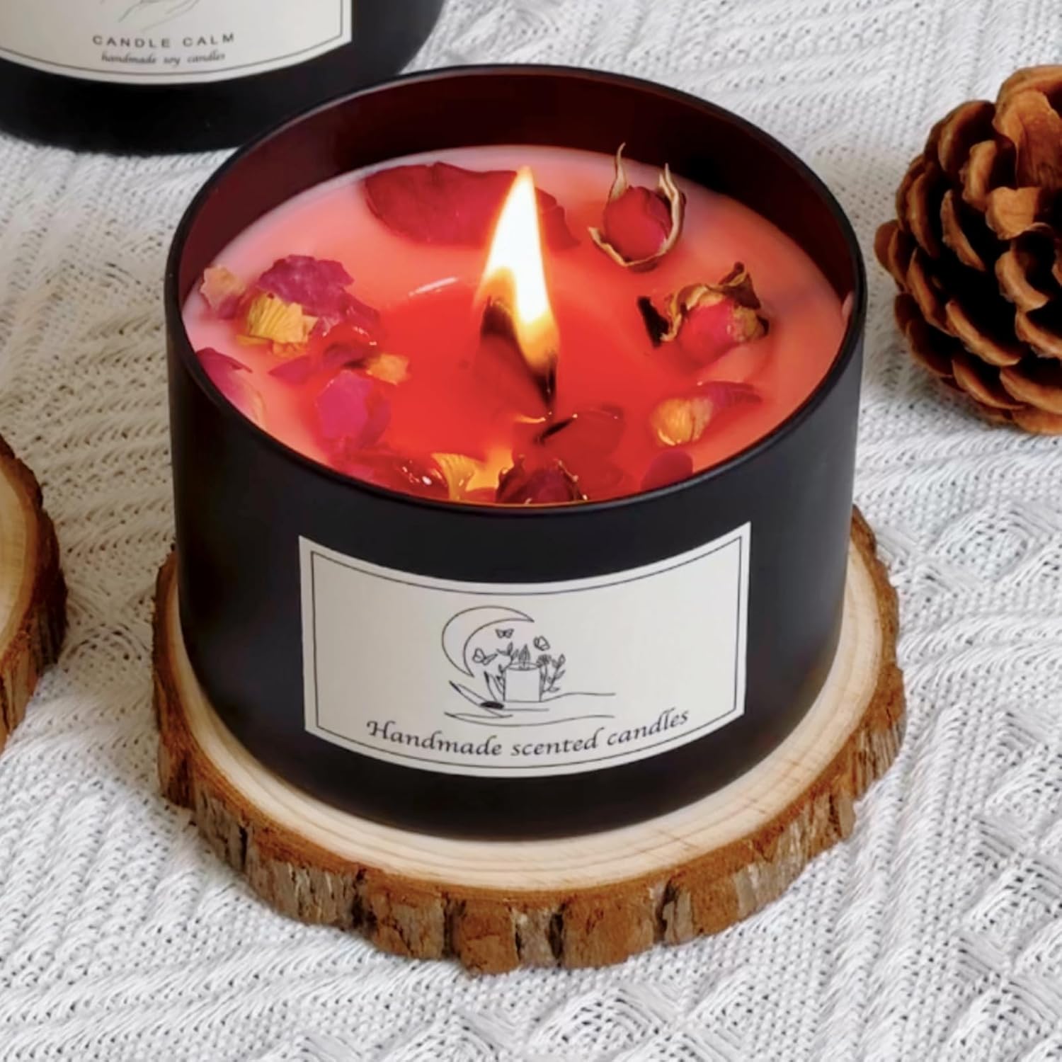 24PCS Black Candle Tins with Lids for Candle Making