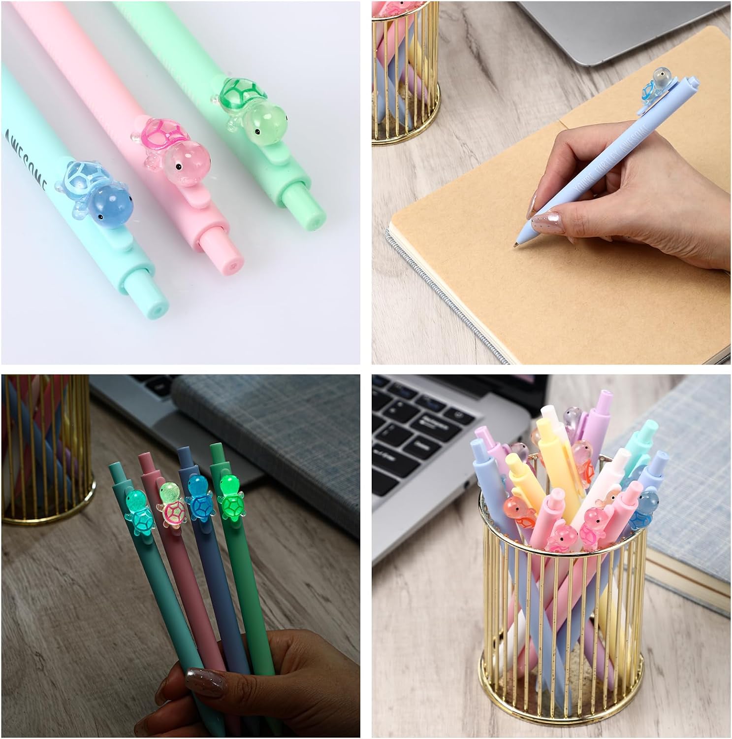 42 Pcs Glow in the Dark Turtle Pens for Kids and Students