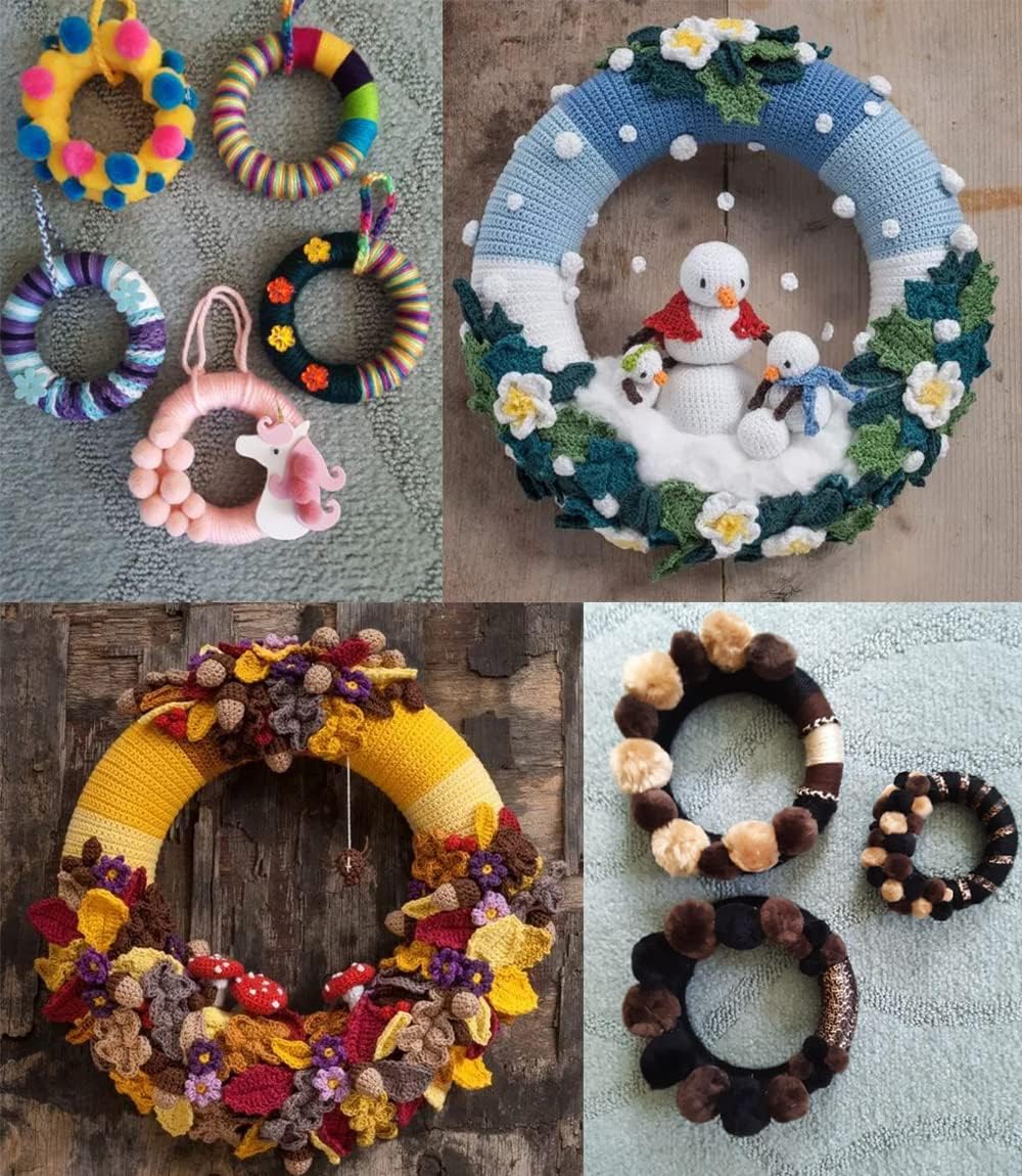 14 Pack Foam Wreath Form 2 Sizes for Crafts