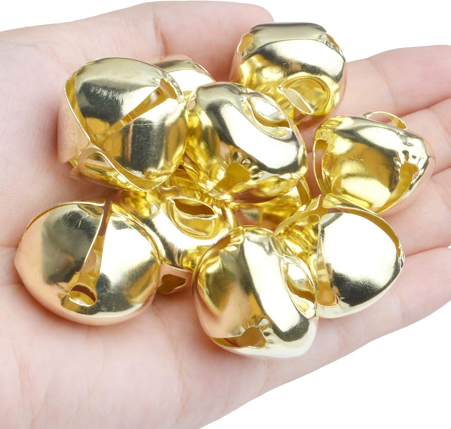 BronaGrand 50pcs Jingle Bells DIY Christmas Craft Bells