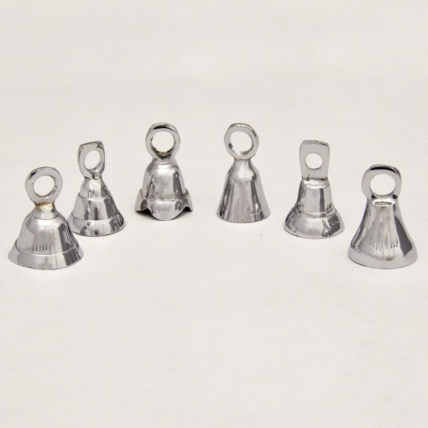 One Dozen 2 Inch Silver Tinkly Bells for Wedding