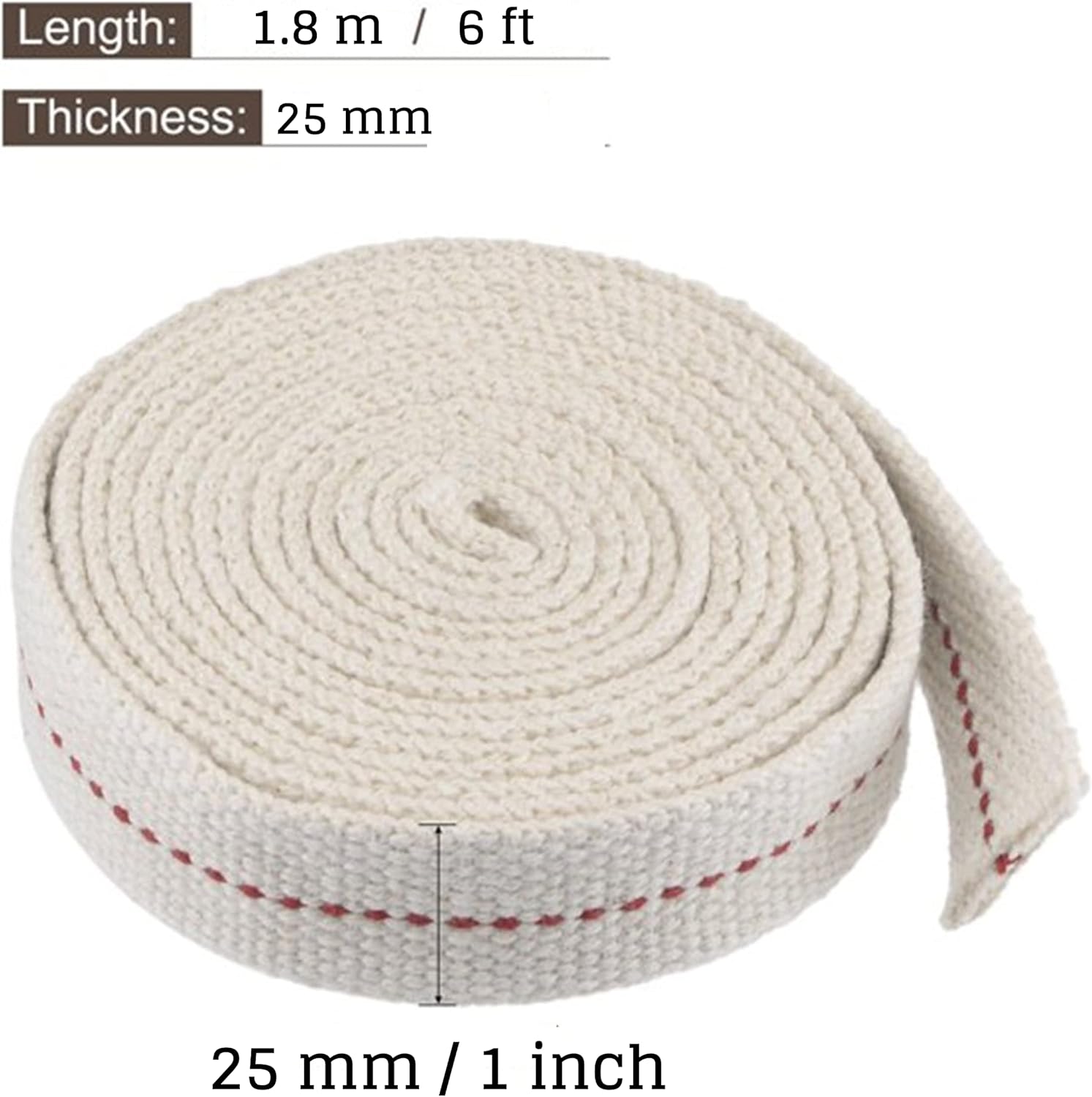 Hell Blues 1 Inch Oil Lamp Wick 6 Foot Roll