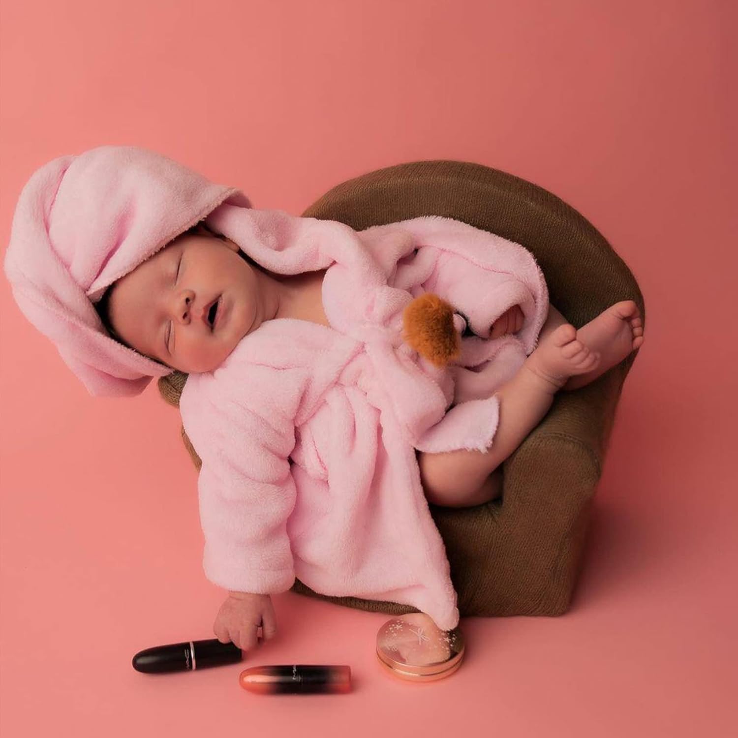 Soft MG House Baby Bathrobe Photography Set