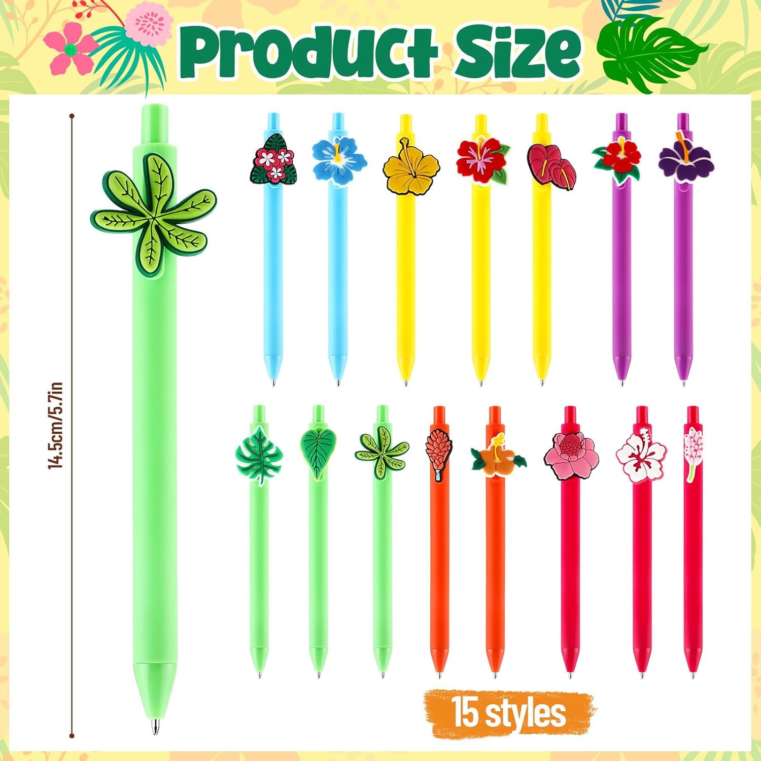 30 Hawaiian Luau Ballpoint Pens Summer Party Favors Gift Set