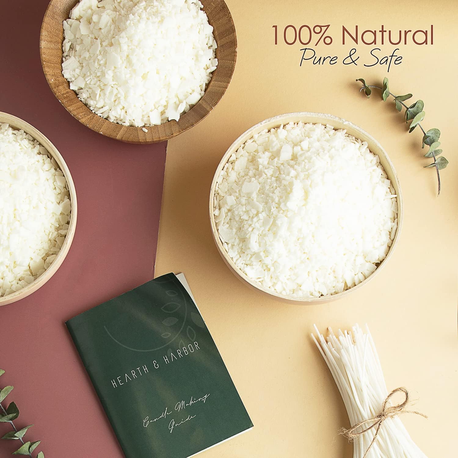 Hearth And Harbor Soy Wax Flakes and Candle Kit
