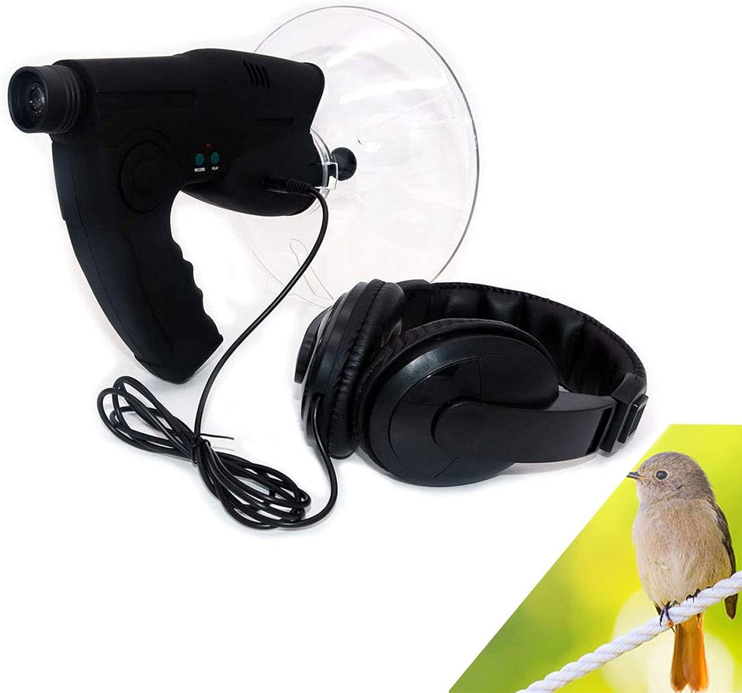 Parabolic Microphone Monocular for Nature Observation and Sound Amplification