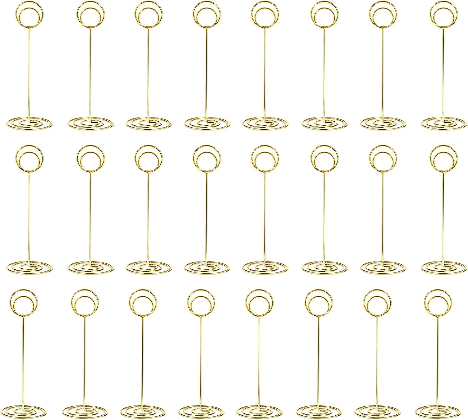 24 Pack 875 Inch Table Number Holders Gold