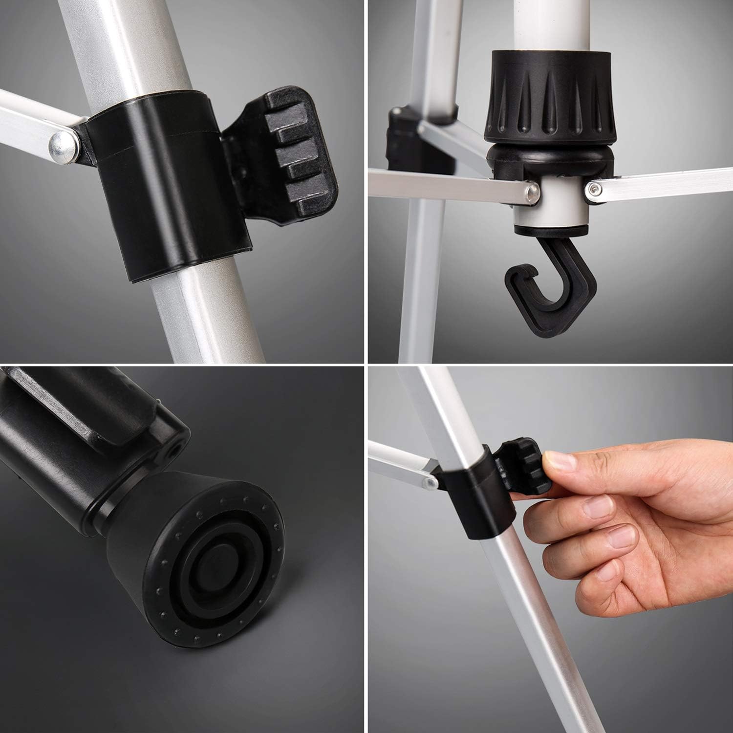 Adjustable Retractable Aluminum Easel for Art and Display