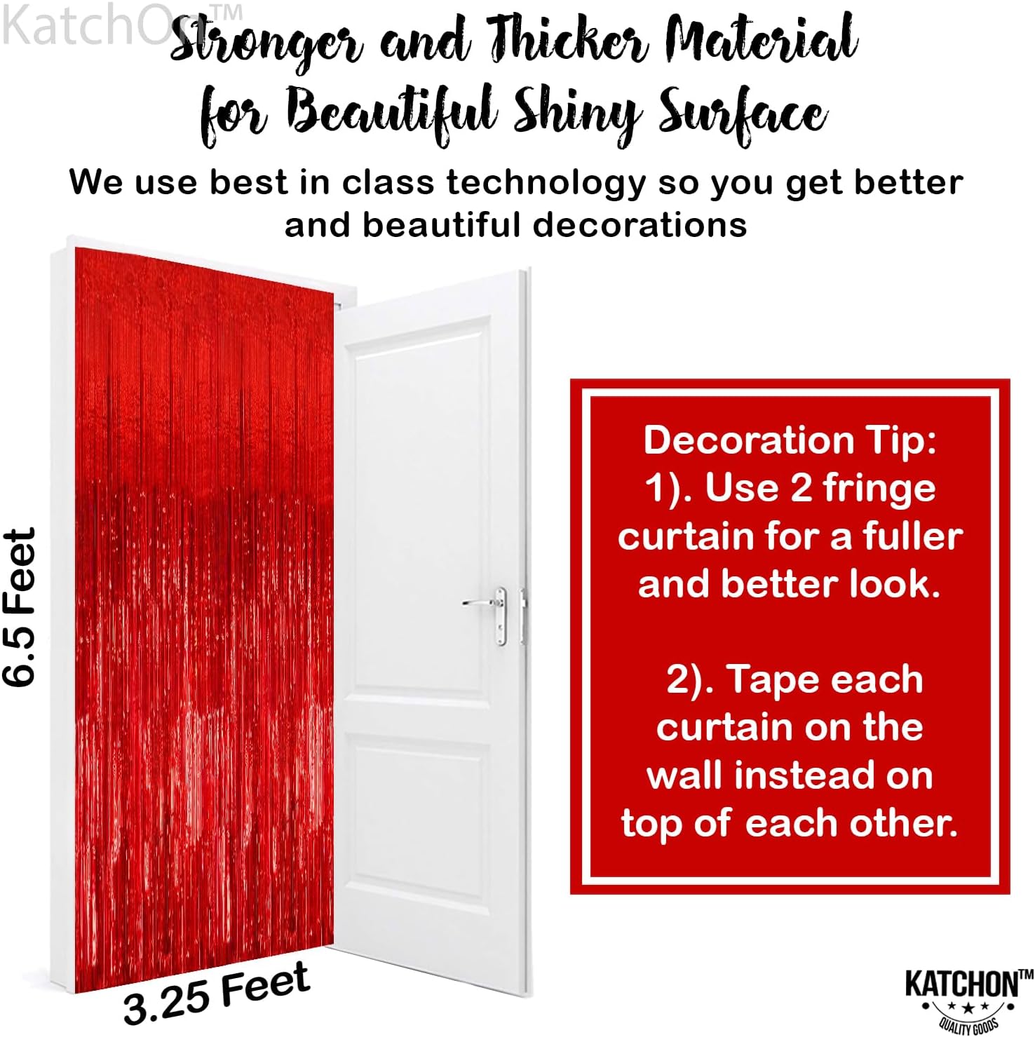 KatchOn XtraLarge Red Streamers for Party Decorations