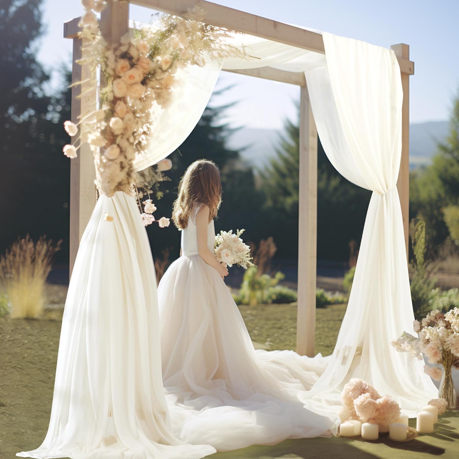 30 x 20ft Wedding Arch Draping Fabric Panel