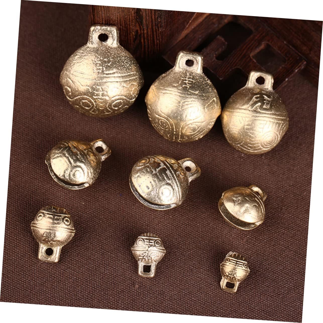STOBOK 30pcs Colorful Metal Christmas Bells