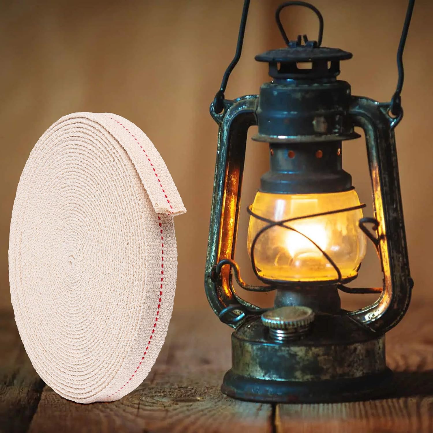 HAKZEON 2 Rolls 1 Inch Oil Lamp Wicks 33 Feet Long