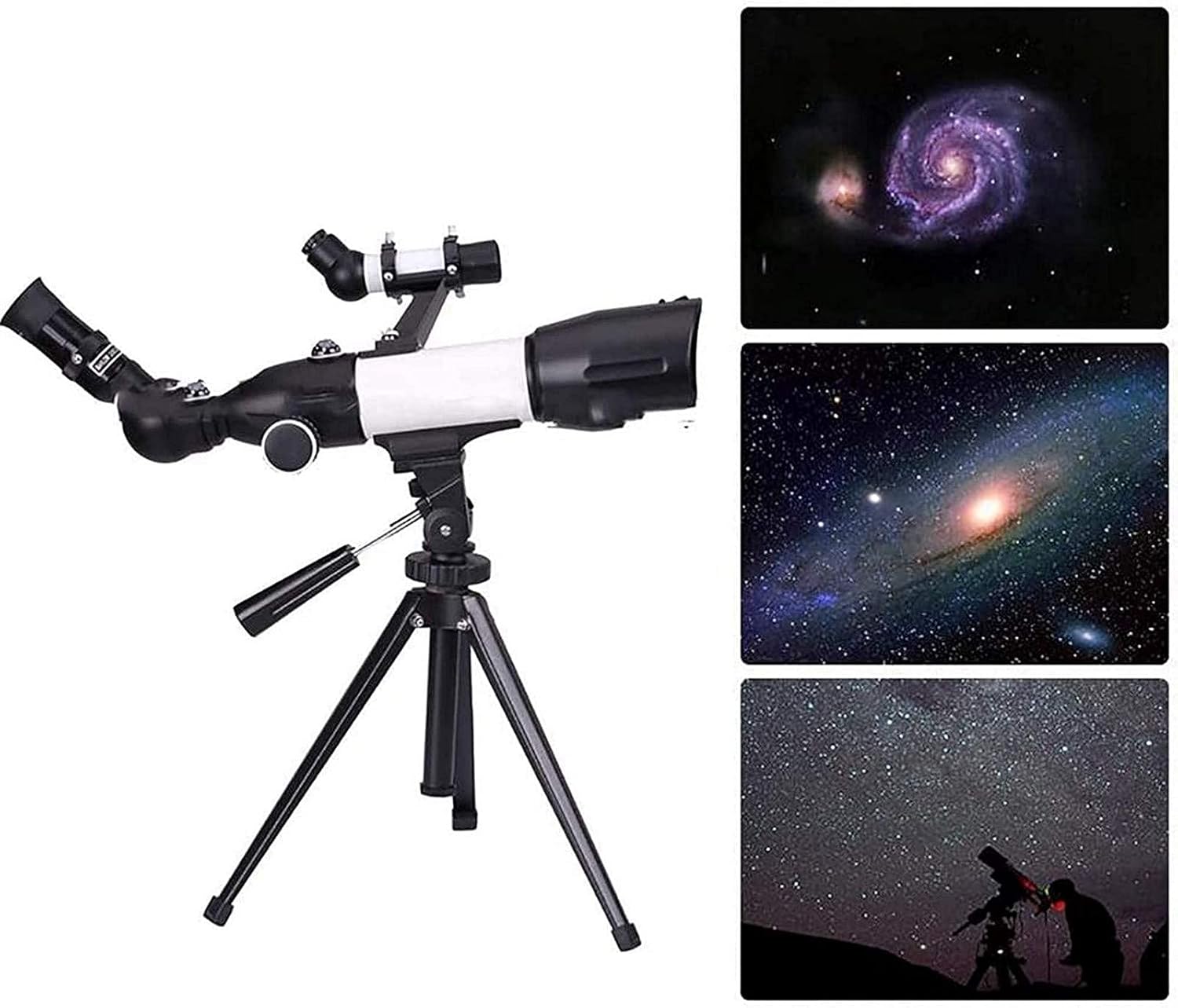 Portable 350mm Refractor Telescope for Moon and Planet Viewing