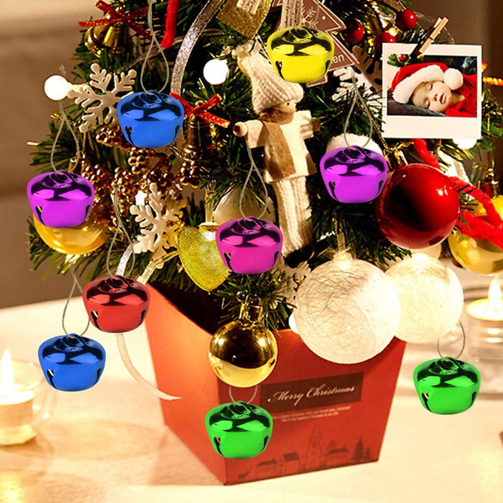 100pcs Jingle Bells for Christmas Party Festival Decor