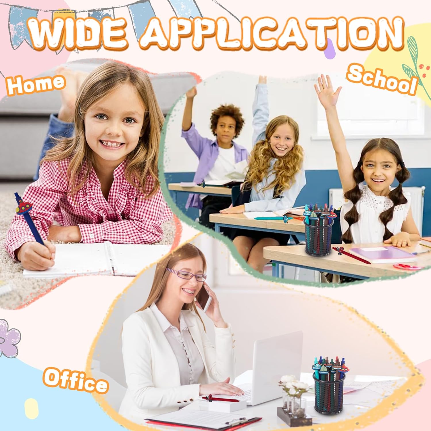 10 Pcs Ship Theme Ballpoint Pens for Kids and Office Use