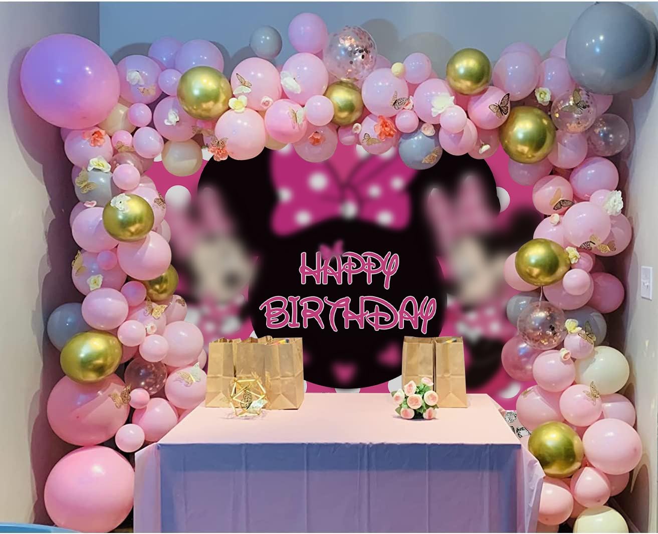 BWW Cartoon Mouse Baby Shower Backdrop 7x5ft