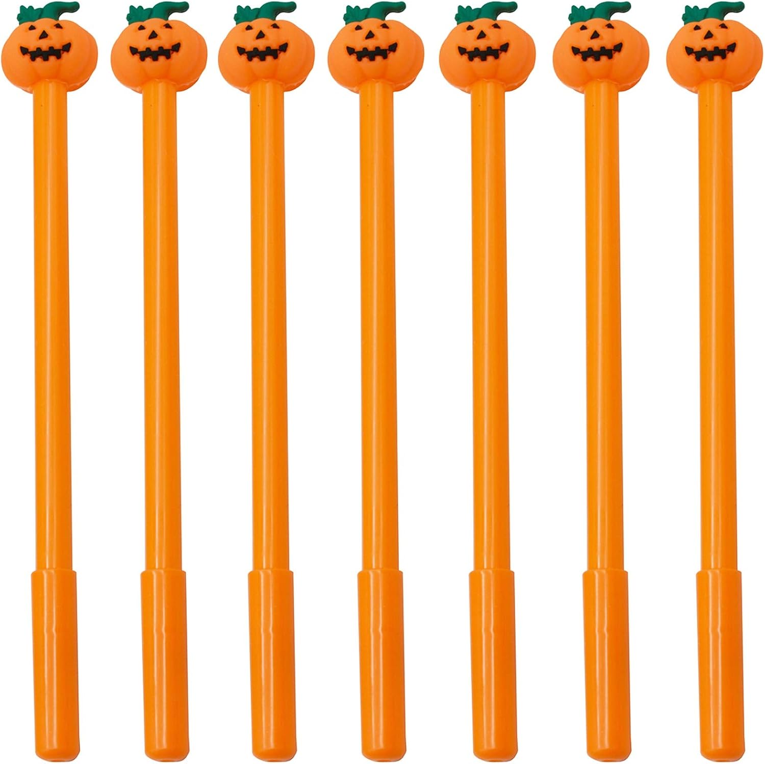 Maydahui 30 Pcs Halloween Pumpkin Shape Gel Ink Rollerball Pens