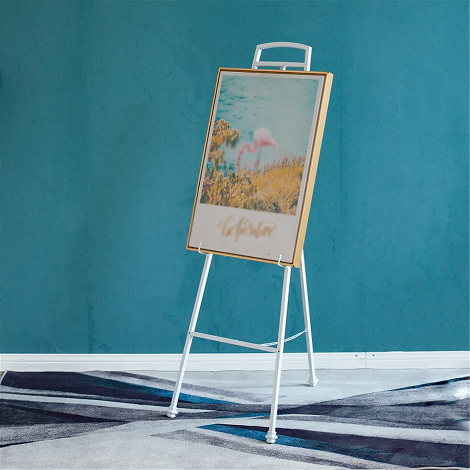 A-Frame Artist Easel Adjustable Height 145cm Tall Gold