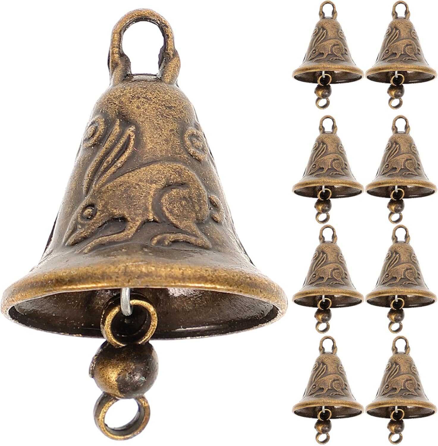 MAGICLULU 11pcs Mini Jingle Bells Christmas Tree Pendants