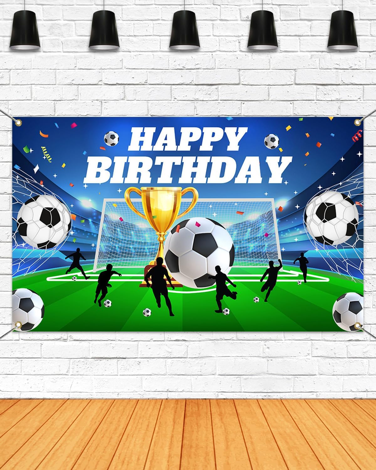 Mocsicka Soccer Birthday Photo Backdrop Banner