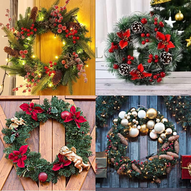 12 Pack 12 Inch Metal Wreath Frames Green