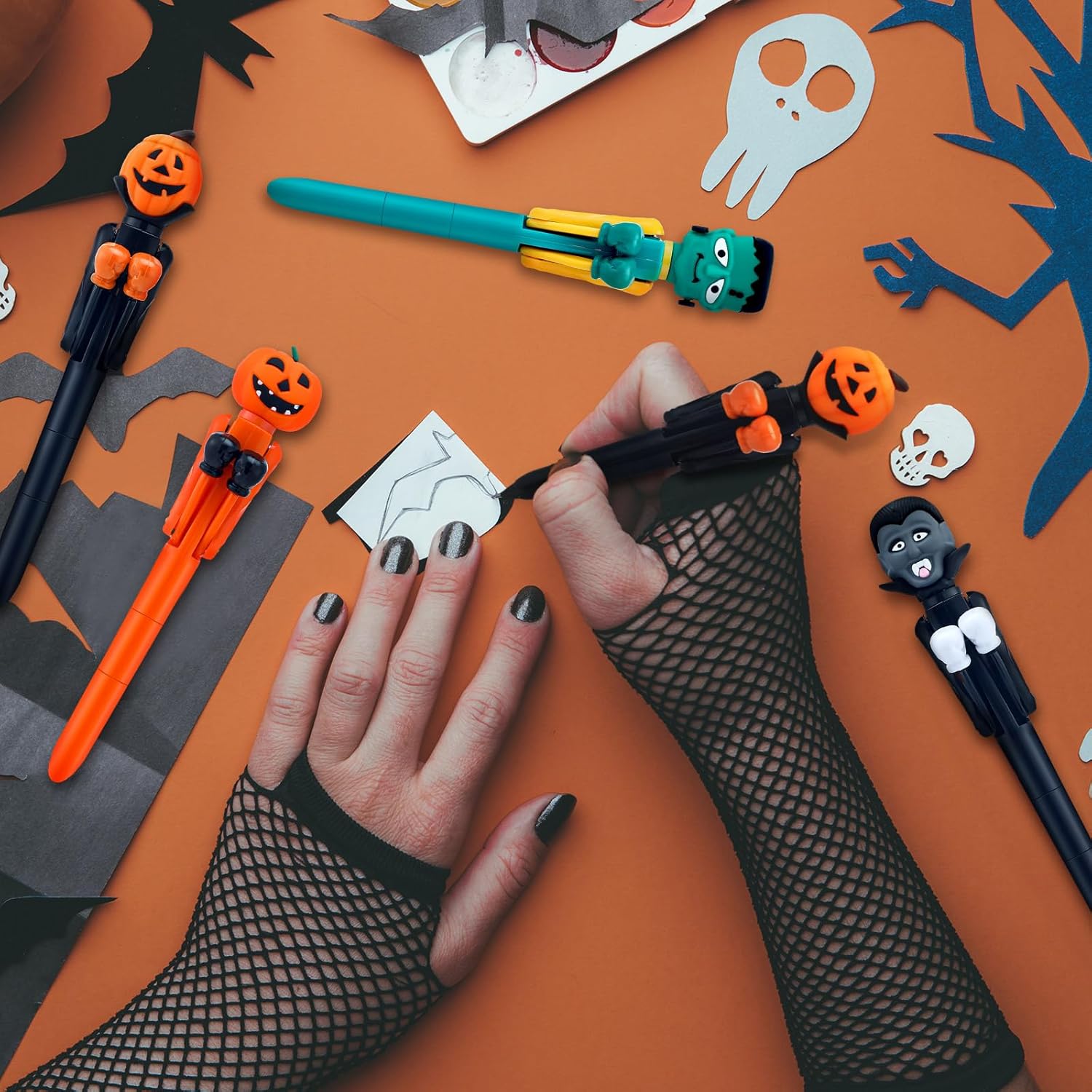 12 Pcs Halloween Boxing Pen with Punchy Design